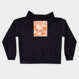 Contemporary collage. Abstract shapes in terracotta style. Kids Hoodie